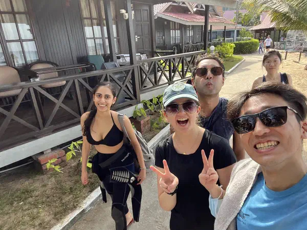 Scuba diving: A dive trip with friends in Malaysia.