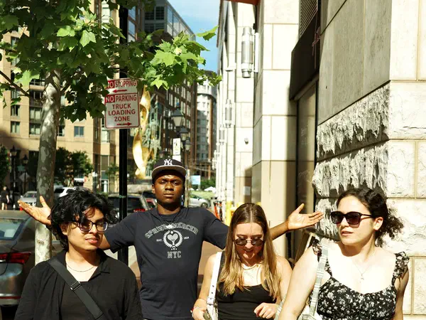 Baltimore, Maryland, United States: A walk through Baltimore with friends from the lab.
