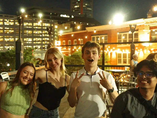 Baltimore, Maryland, United States: An evening at a bar with friends from the lab.