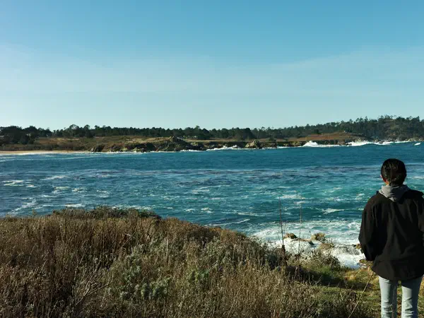 Carmel, California, United States: Looking out over the bay on a December afternoon.