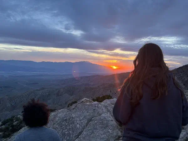 Joshua Tree, California, United States: Waiting for the sun to come up over the desert.