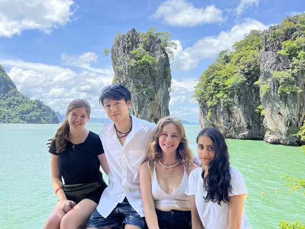 Phuket, Thailand: With friends on Khao Phing Kan in Phang Nga Bay, the island from the Bond film.