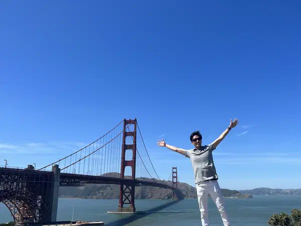 San Francisco, California, United States: At the Golden Gate Bridge.