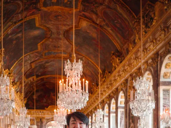 Versailles, France: In the Hall of Mirrors at the Palace of Versailles.